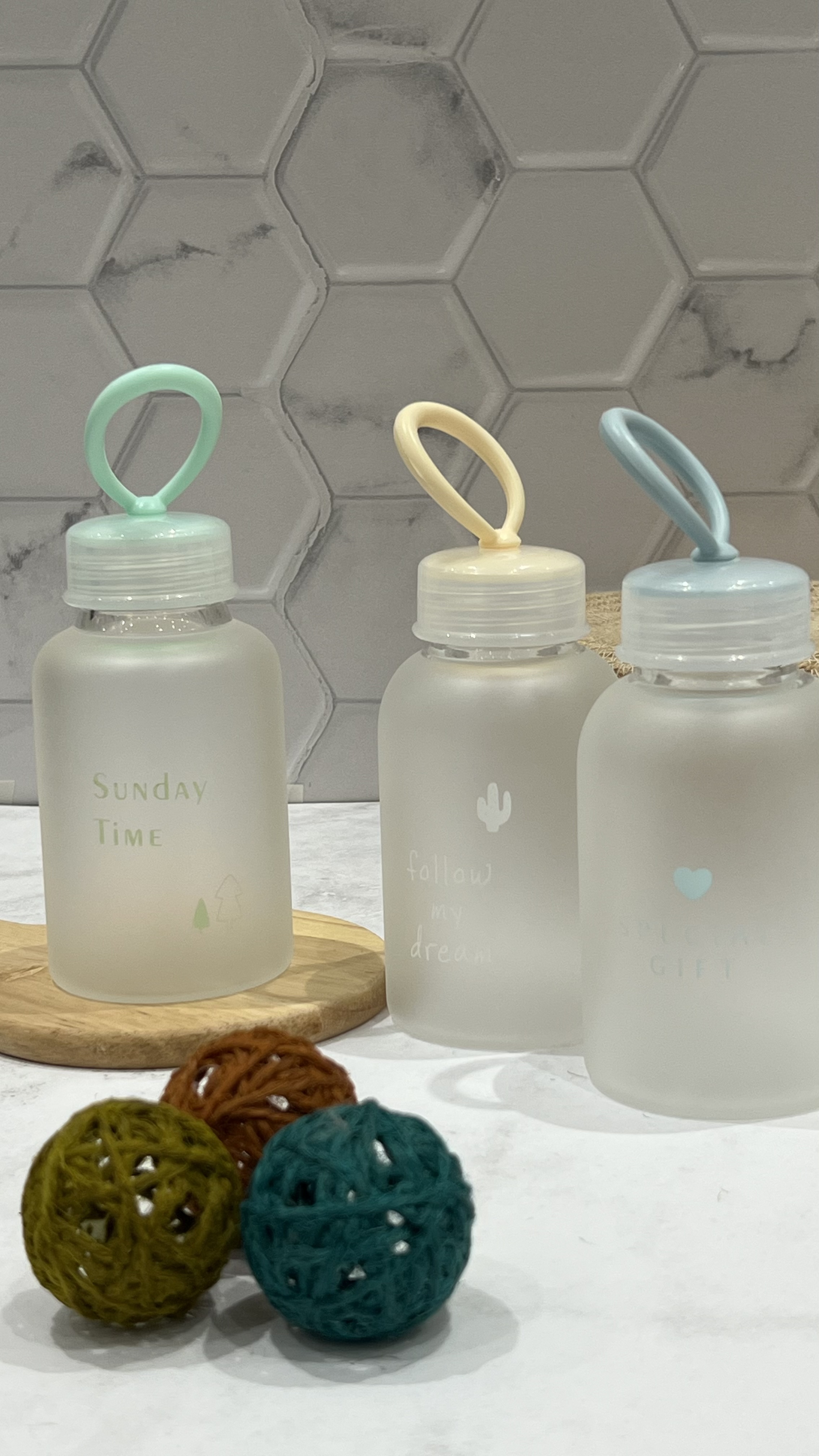 بطری شیشه ای مات